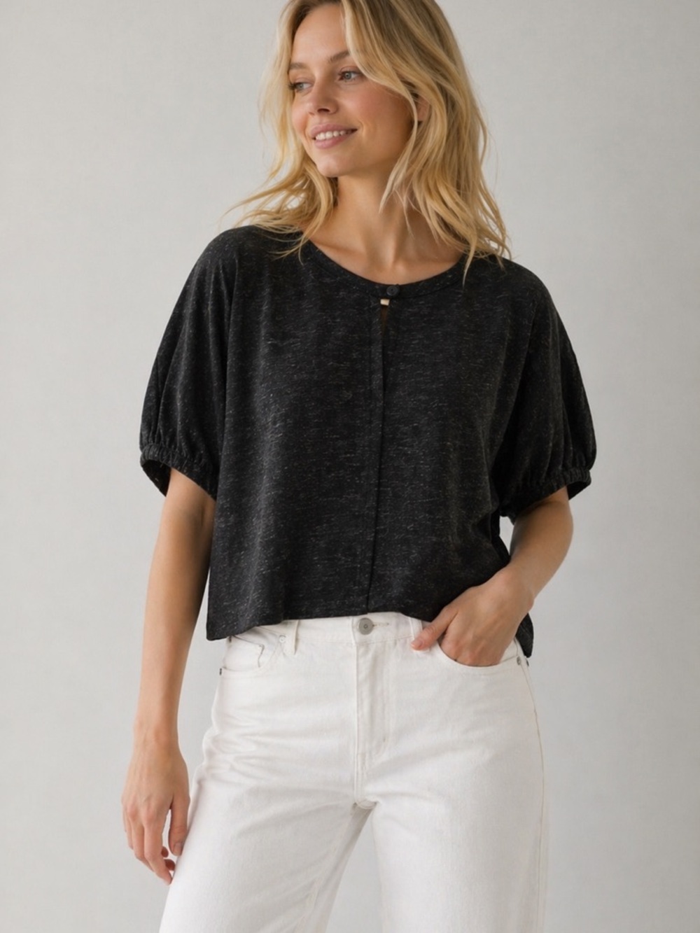Max Studio Charcoal Women's Blouse. PTP is 22